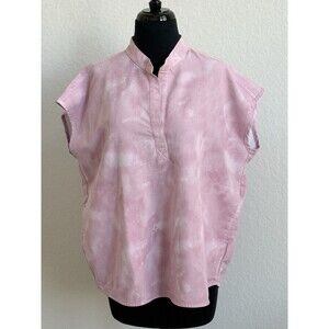 FIGS Technical Women’s L Rafaela Oversized Pink Cloud Scrub Top Medical Clinic